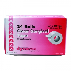 Clear Surgical Tape 1/2" X 10 yd