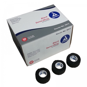 SENSI-WRAP ADHERENT TAPE 1"X 5 YARDS (BLACK)