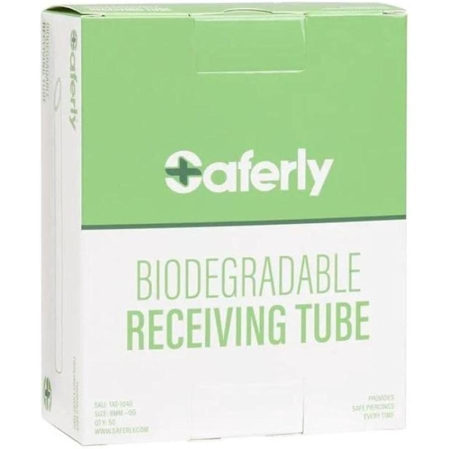 Saferly Biodegradable Receiving Tubes — Box of 50